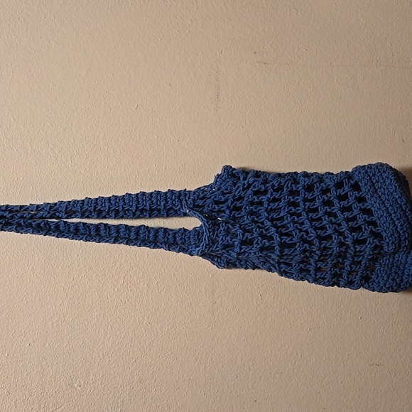 J. Crew Handbags - J. Crew Blue Crochet Tote Bag